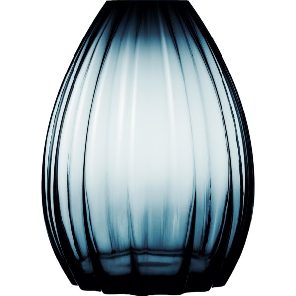 Holmegaard 2Lip Vase H45 cm, mørkblå