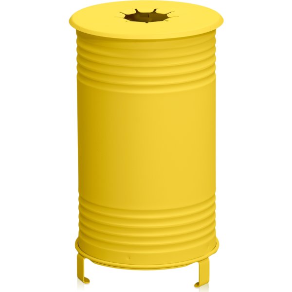 Affaldsbeholder Tin, Flasker/Pant, gul