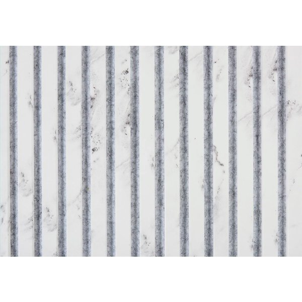 Stone Akustikpanel, 18x520x2440 mm, White Marble