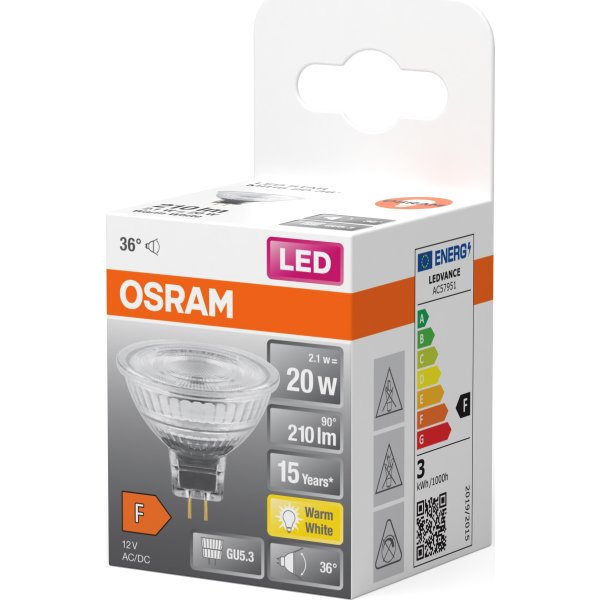 Osram LED Spotpære GU5.3, 2,6W=20W