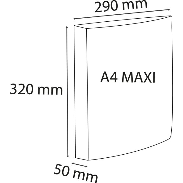 Exacompta Exactive Ringpärm, 50 mm, svart