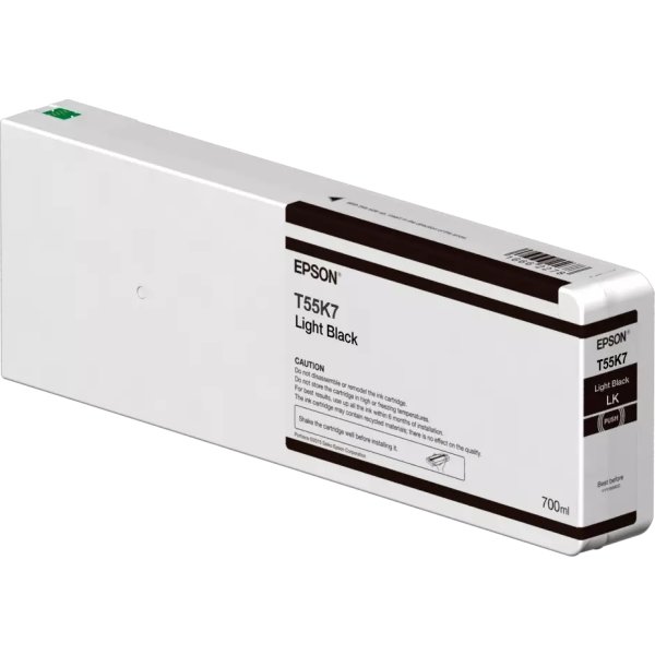 Epson T55K700 UltraChrome HDX blækpatron, lys sort