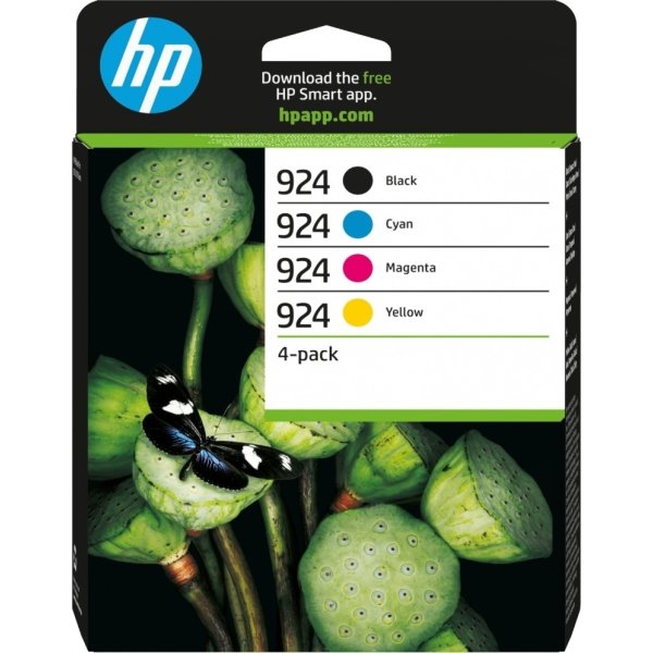 HP 924 original CMYK blækpatron, sampak