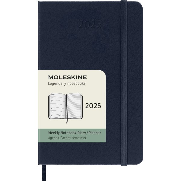 Moleskine 2025 Kalender | H | Uge | Poc. | Blå