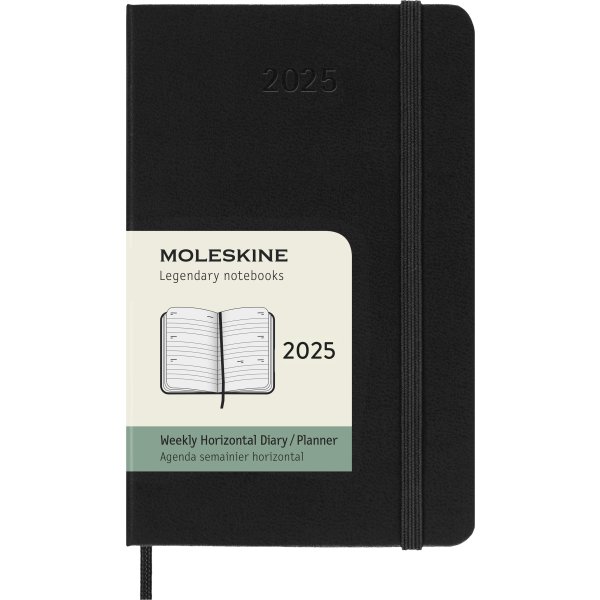 Moleskine 2025 Kalender | H | Uge h. | Poc. | Sort