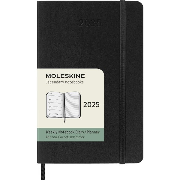 Moleskine 2025 Kalender | S | Uge | Poc. | Sort