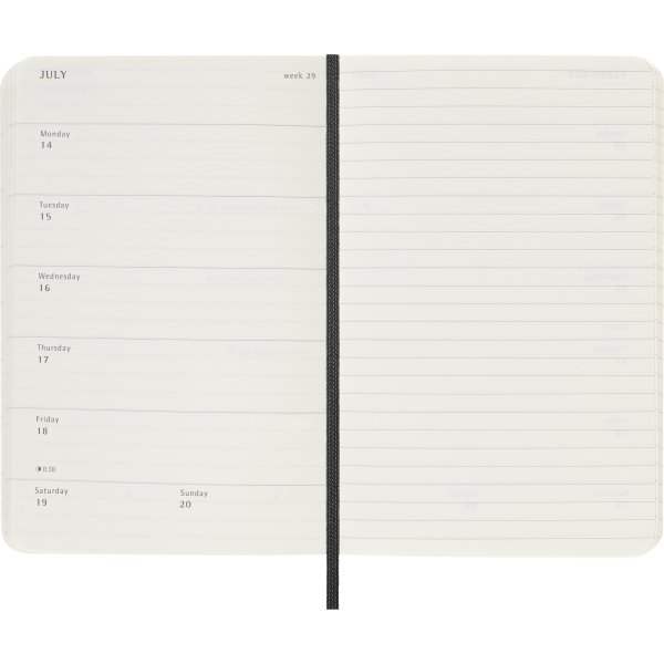 Moleskine 2025 Kalender | S | Uge | Poc. | Sort