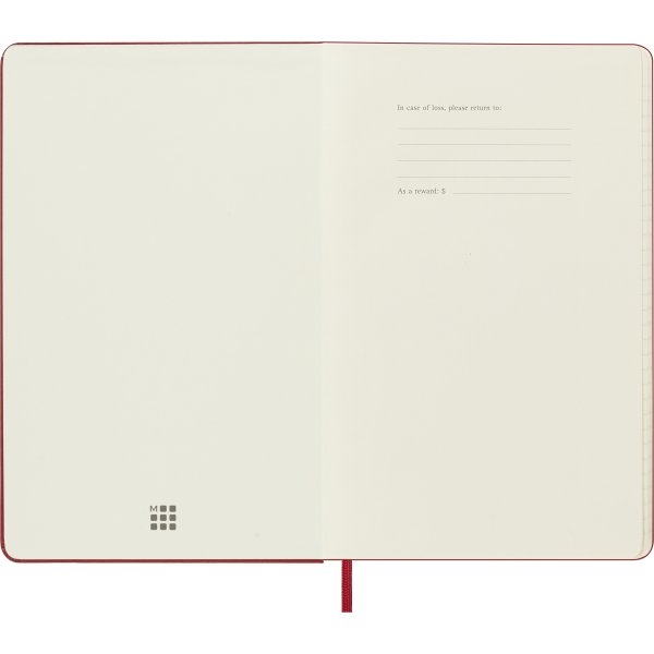 Moleskine 2025 Kalender | H | Uge | L | Rød