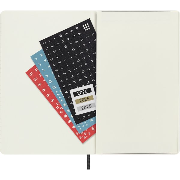 Moleskine 2025 Kalender | S | Uge | L | Sort