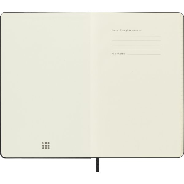 Moleskine 2025 Kalender | H | Uge h. | L | Sort