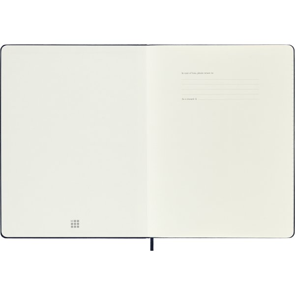 Moleskine 2025 Kalender | H | Uge | XL | Blå