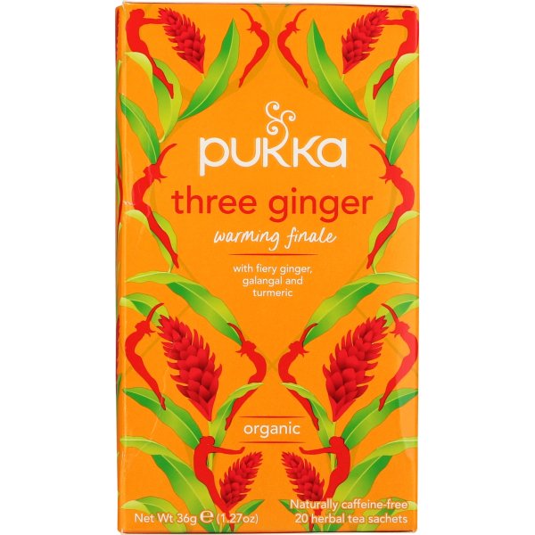 Pukka Three Ginger te øko., 20 breve