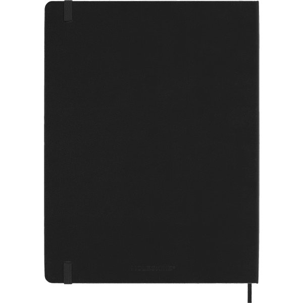 Moleskine 2025 Kalender | H | Uge | XL | Sort