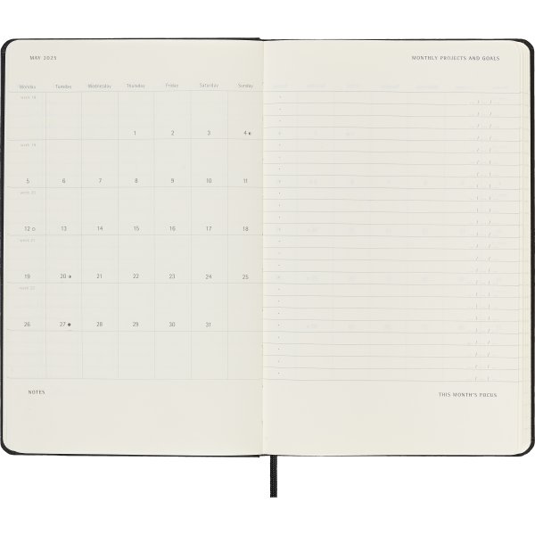 Moleskine 2025 Kalender | H | Uge Pro v. | L