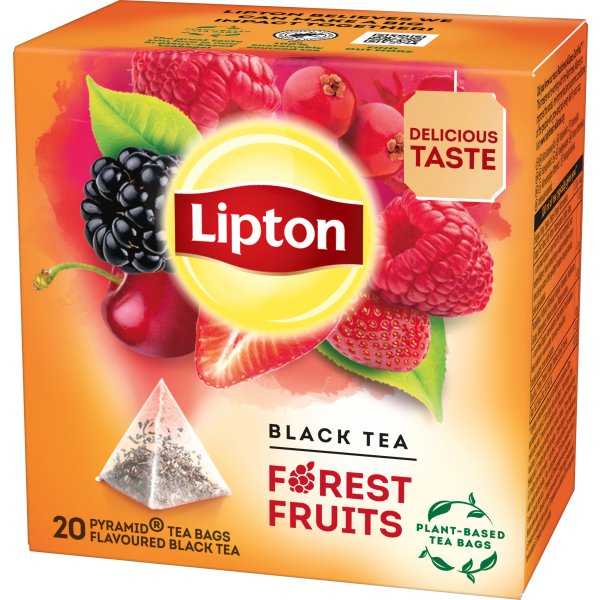 Lipton Sort te m. Forest Fruit, 20 breve