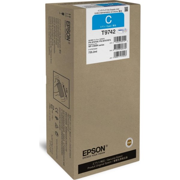 Epson blækpatron, cyan, XXL
