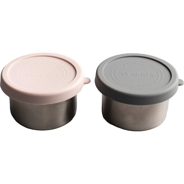 AYA&IDA snack containers, 2 stk., Rosa