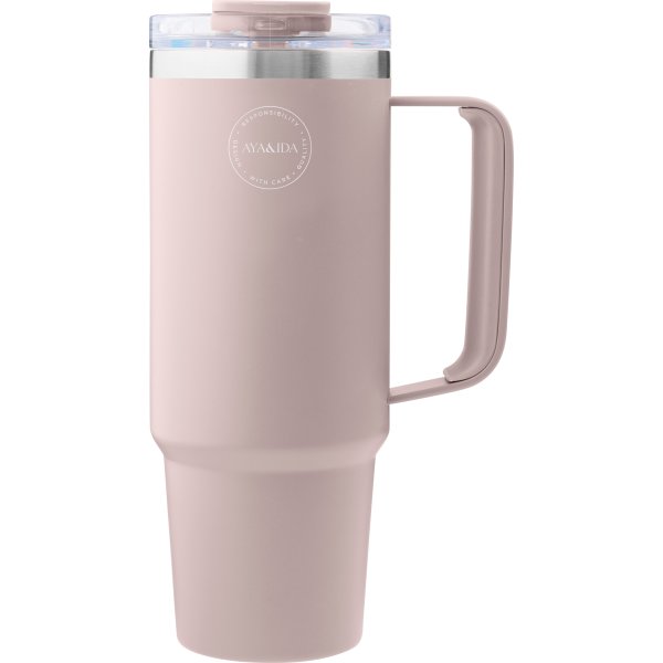 AYA&IDA Thermo Cup With Straw, Rosa