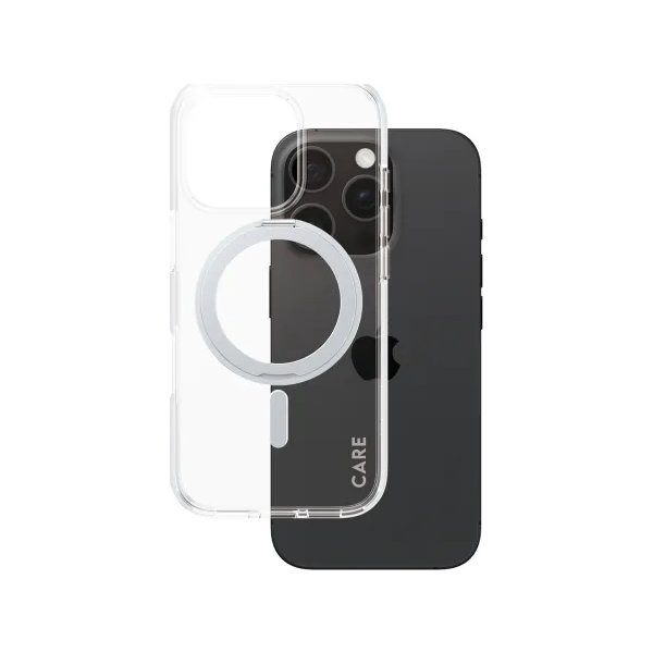 CARE iPhone 16 Pro cover m. MagSafe, transparent