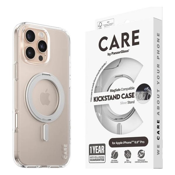 CARE iPhone 16 Pro Max cover m MagSafe, tranparent