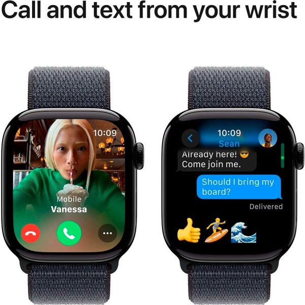 Apple Watch Series 10 GPS, 42mm, jet sort, loop