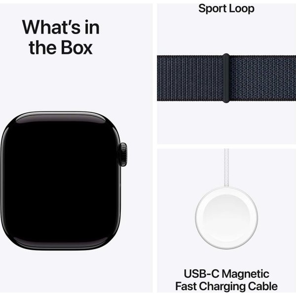 Apple Watch Series 10 GPS, 42mm, jet sort, loop