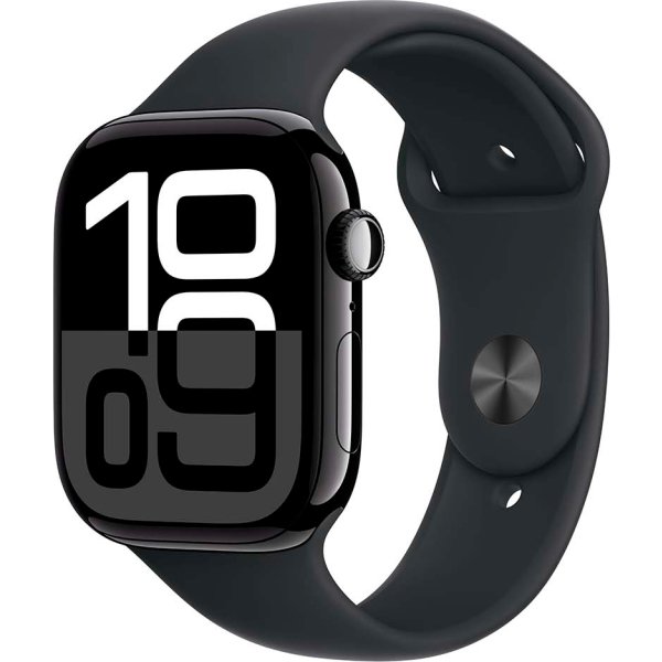 Apple Watch Series 10 GPS, 46mm, jet sort, M/L