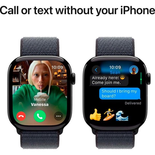 Apple Watch Series 10 GPS, 46mm, jet sort, loop