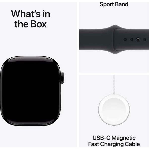 Apple Watch Series 10 (GPS+4G) 42mm, jet sort, M/L