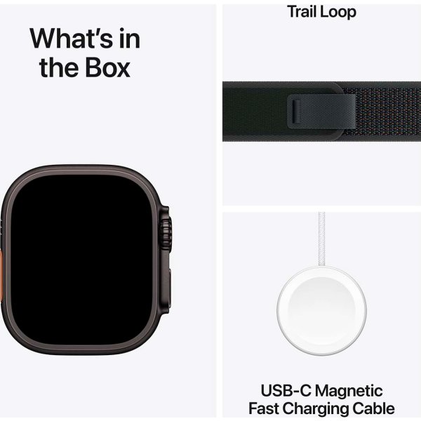 Apple Watch Ultra 2 (GPS+4G) 49mm, sort titan, M/L