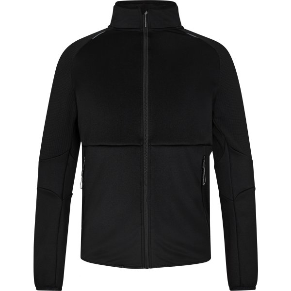 Engel X-treme midlayer cardigan, Sort, Str. L