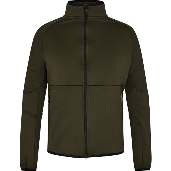 Engel X-treme midlayer cardigan, Grøn, Str. L