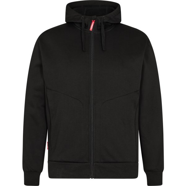 Engel Extend sweatshirt m. hætte, Sort, Str. L