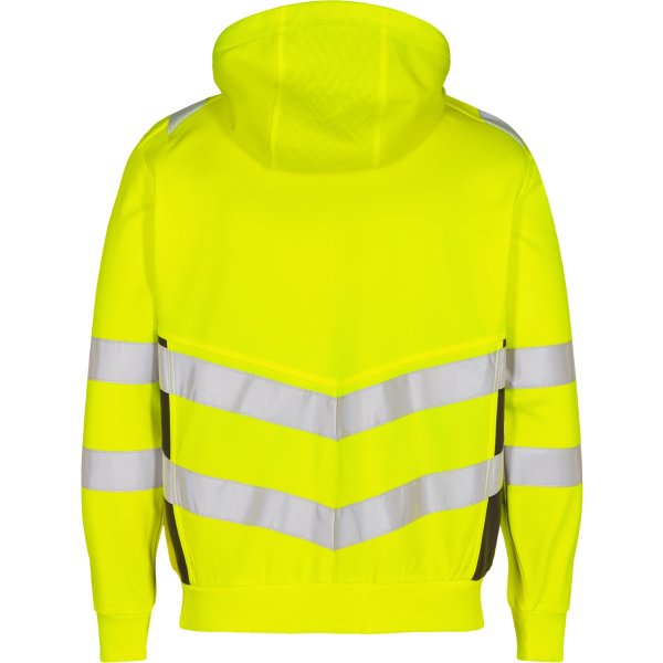 Engel Safety sweat cardigan, Gul, Str. 2XL