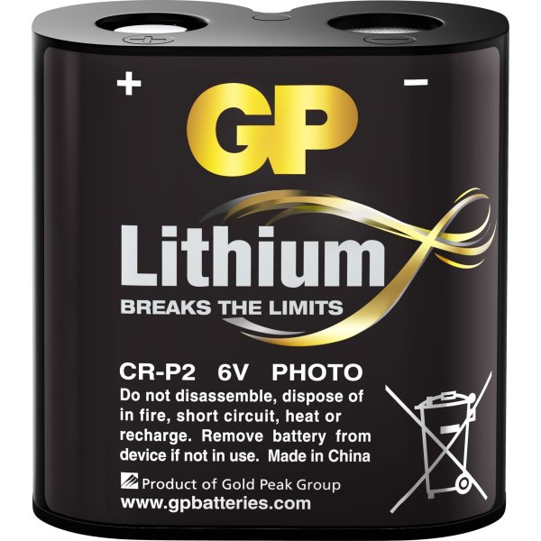 GP CR-P2 Lithiumbatteri, 1 stk