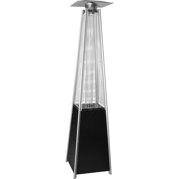 Terrassevarmer Square, 227 cm, Sort
