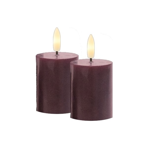 Sirius Sille Genopladelig Mini, Ø5/H6,5cm,Bordeaux