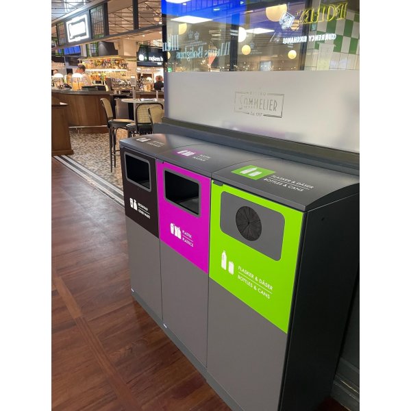 Bica 620 Papperskorg 90 L, Flaskinkast