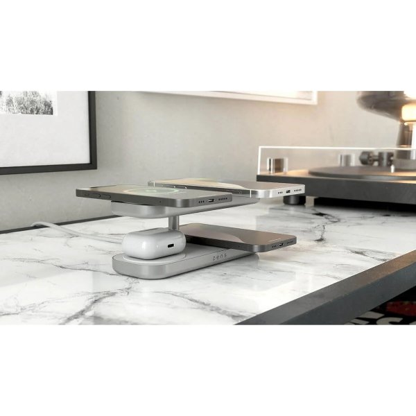 Zens Trådløs Oplader pro 4 Qi2, hvid