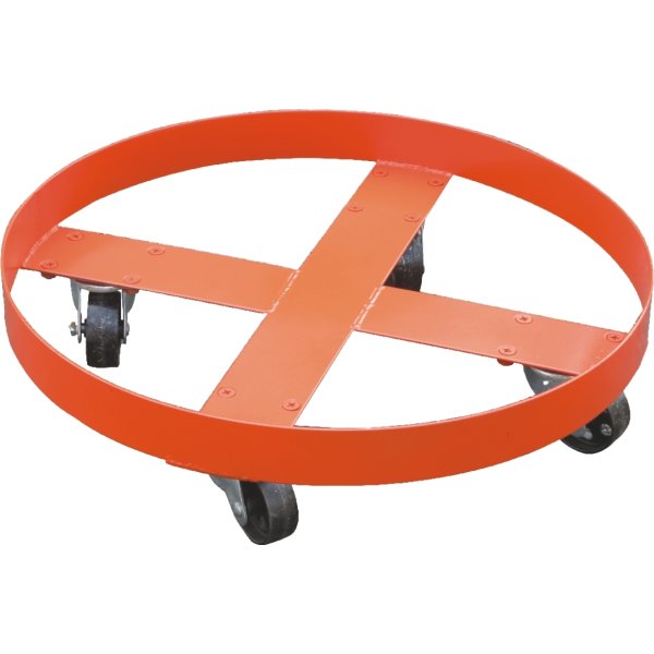 Fatvagn för 200L-fat, max. 300 kg, röd