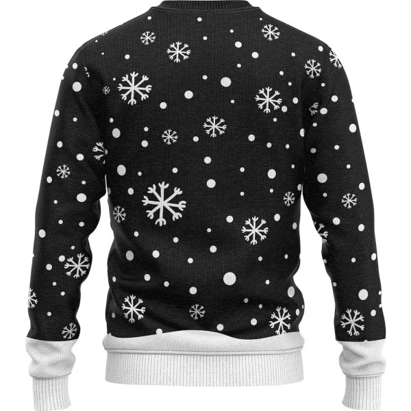 Julesweater "Rudolf", Sort, Str. 2XL
