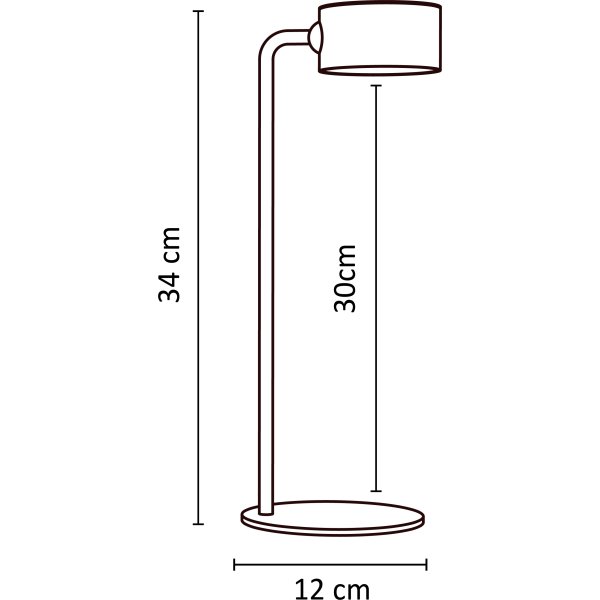 Unilux Sunset bordlampe, Sort