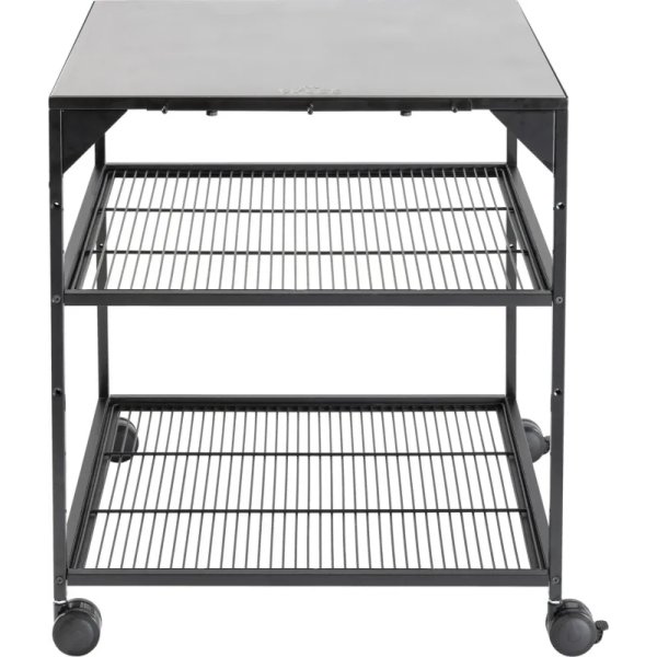 Witt Pizza bord på hjul, sort/rustfrit stål