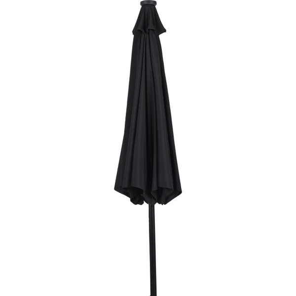 Felix parasol m/krank, tilt, solar LED, Ø3m, sort