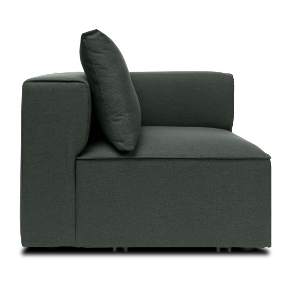 Fondi modulsofa, hjørnemodul, grøn, 1 stk