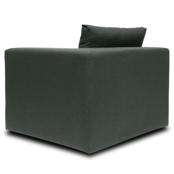 Fondi modulsofa, hjørnemodul, grøn, 1 stk