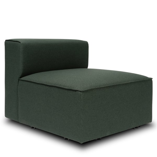 Fondi modulsofa, midtermodul, grøn, 1 stk