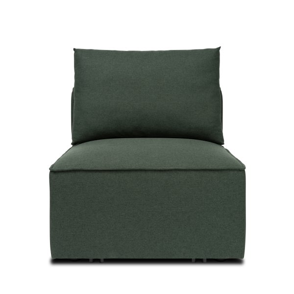 Fondi modulsofa, midtermodul, grøn, 1 stk