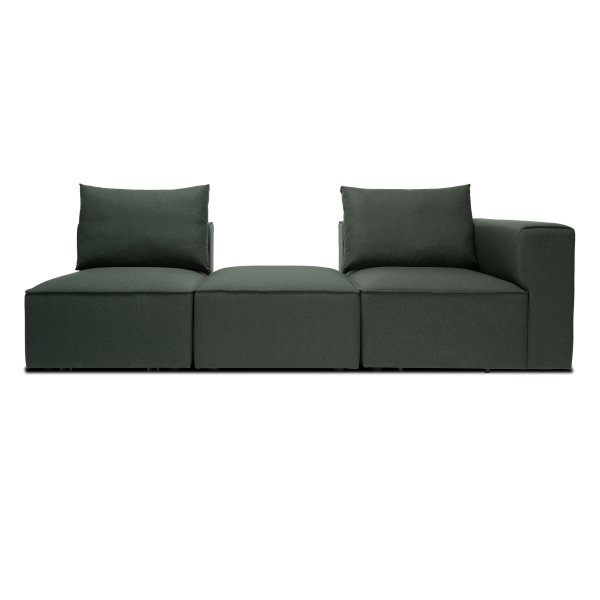 Fondi modulsofa, 3 moduler, grøn