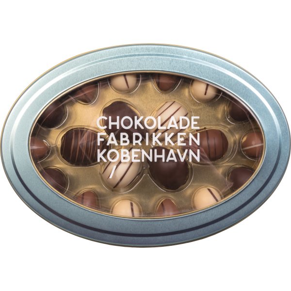 Chokolade fabrikken København dåse m. 20 påskeæg